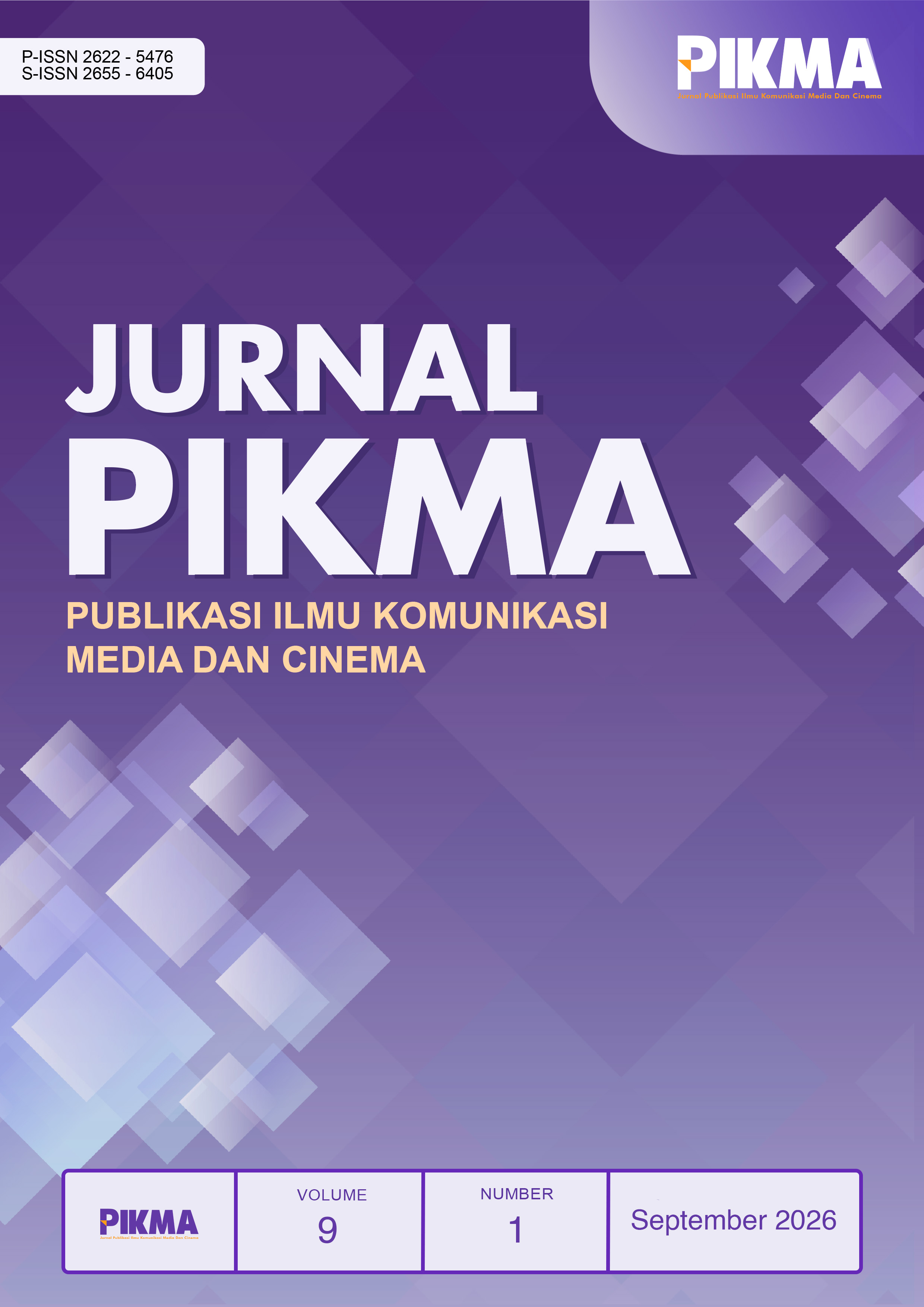 Cover Jurnal PIKMA : Publikasi Ilmu Komunikasi Media Dan Cinema